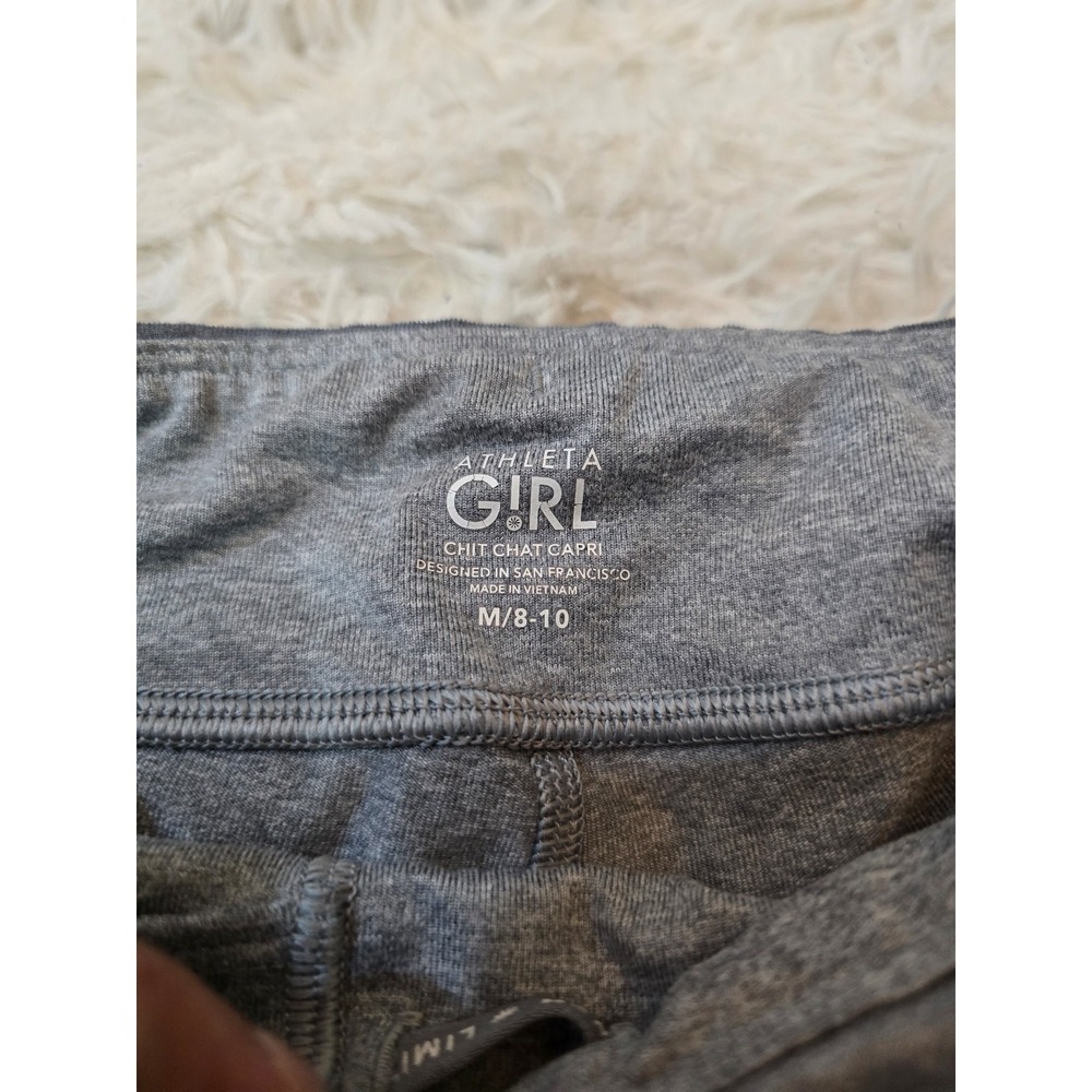 Athleta Girl Chit Chat Capri Leggings - Gray Camo (Size M / 8-10) - Picture 2 of 3